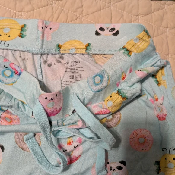 Women's Posh Peanut Pajamas Light Blue Donut Print - Picture 2 of 3